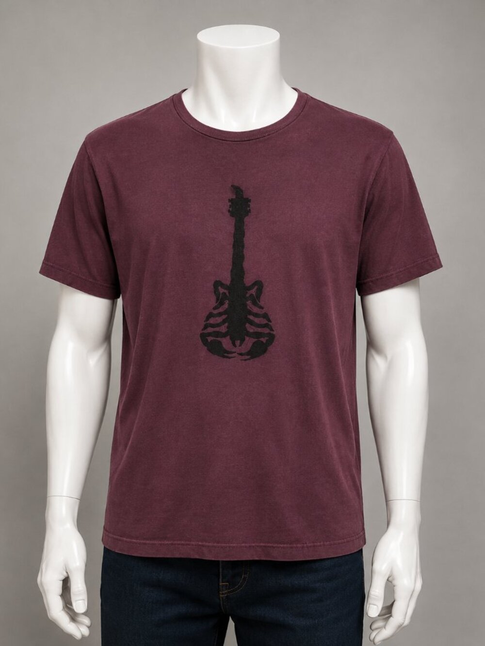 John Varvatos Guitar Skeleton Graphic T-Shirt